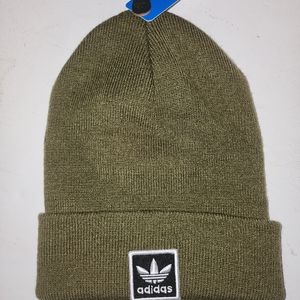 Adidas Olive green utility beanie